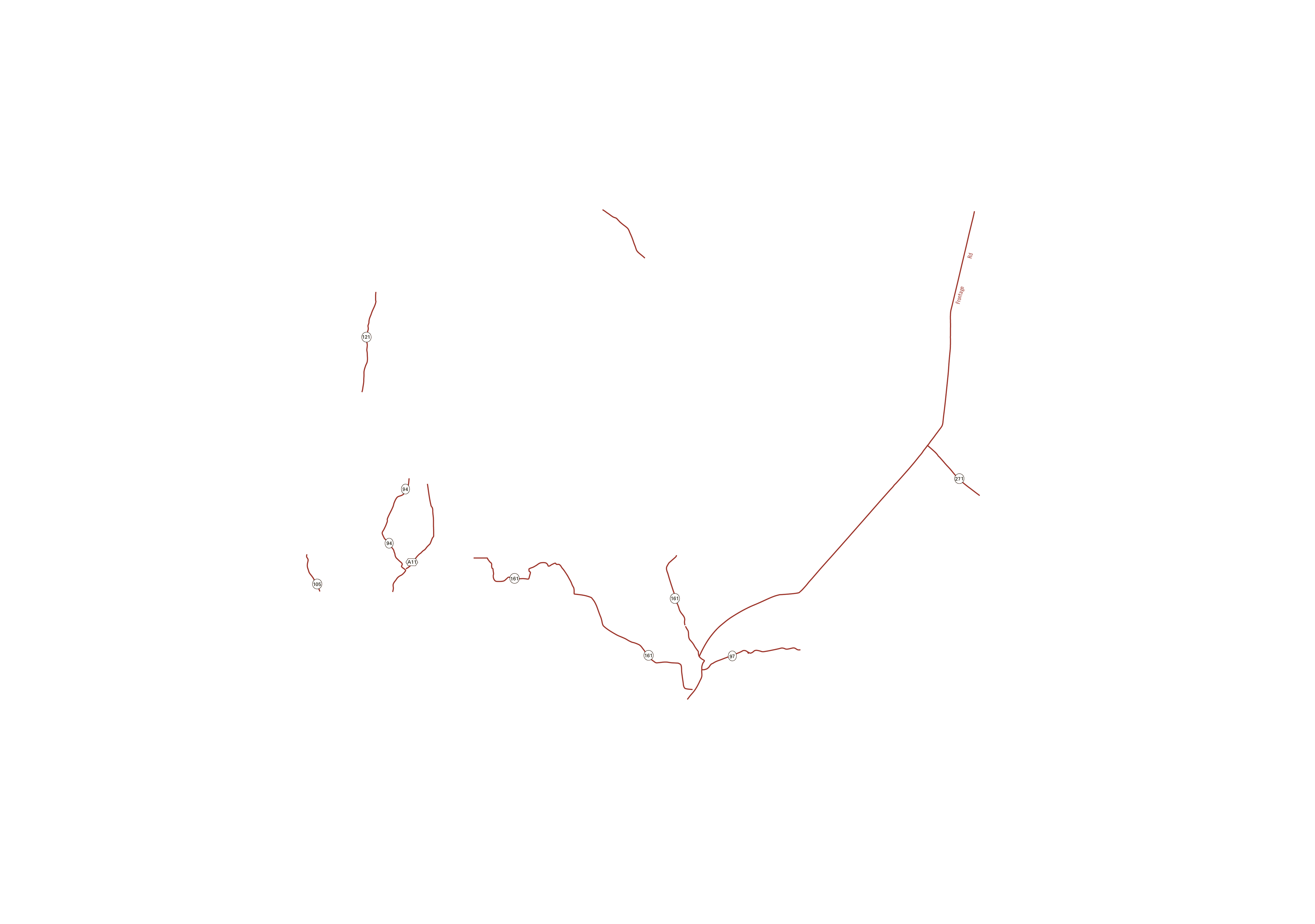 Primary through Highways in Mora County, New Mexico