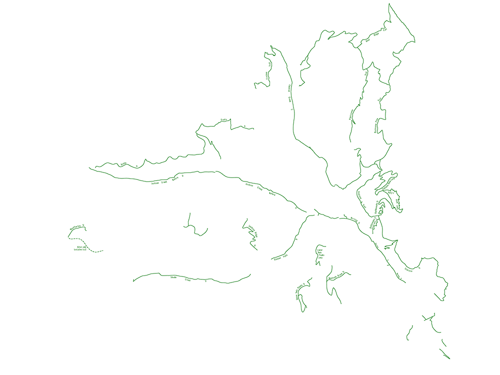 Hiking only trails in Forest Park Trail System