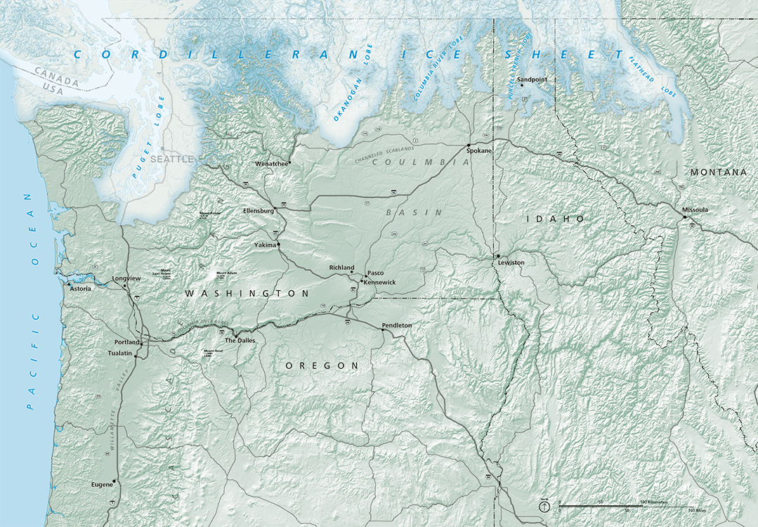 Ice Age Floods trail map