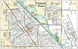 Central Point city street map