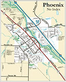 City Street Map of Phoenix