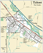 Street Map of Talent, Oregon