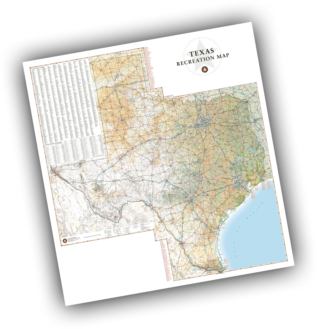 Wall art map of the United States featuring mountain elevations, bodies of water, and city names.
