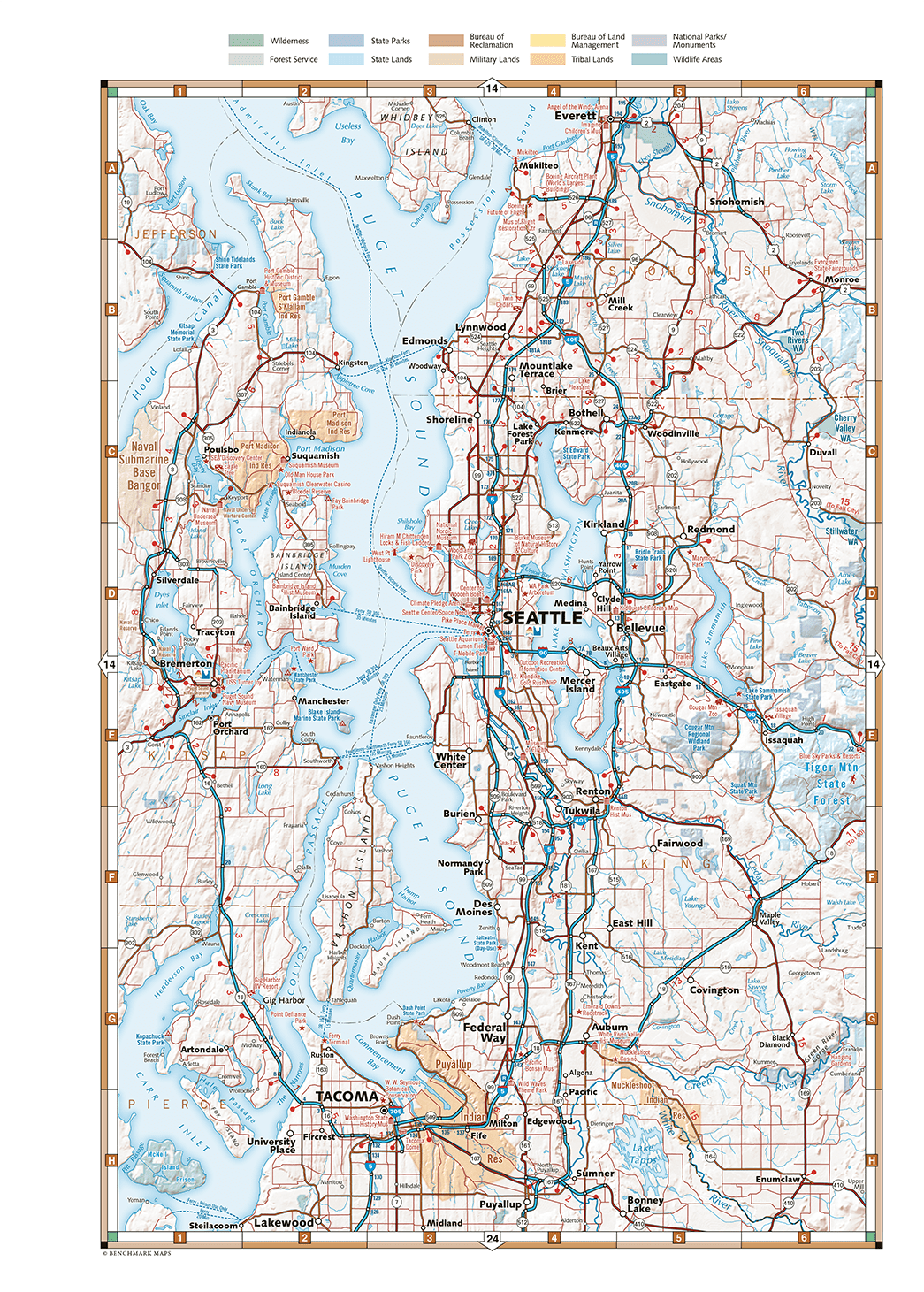 Map of Seattle showing land use