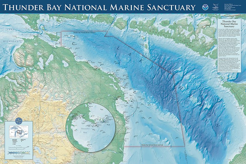 Wall Art of Thunder Bay National Marine Sanctuary