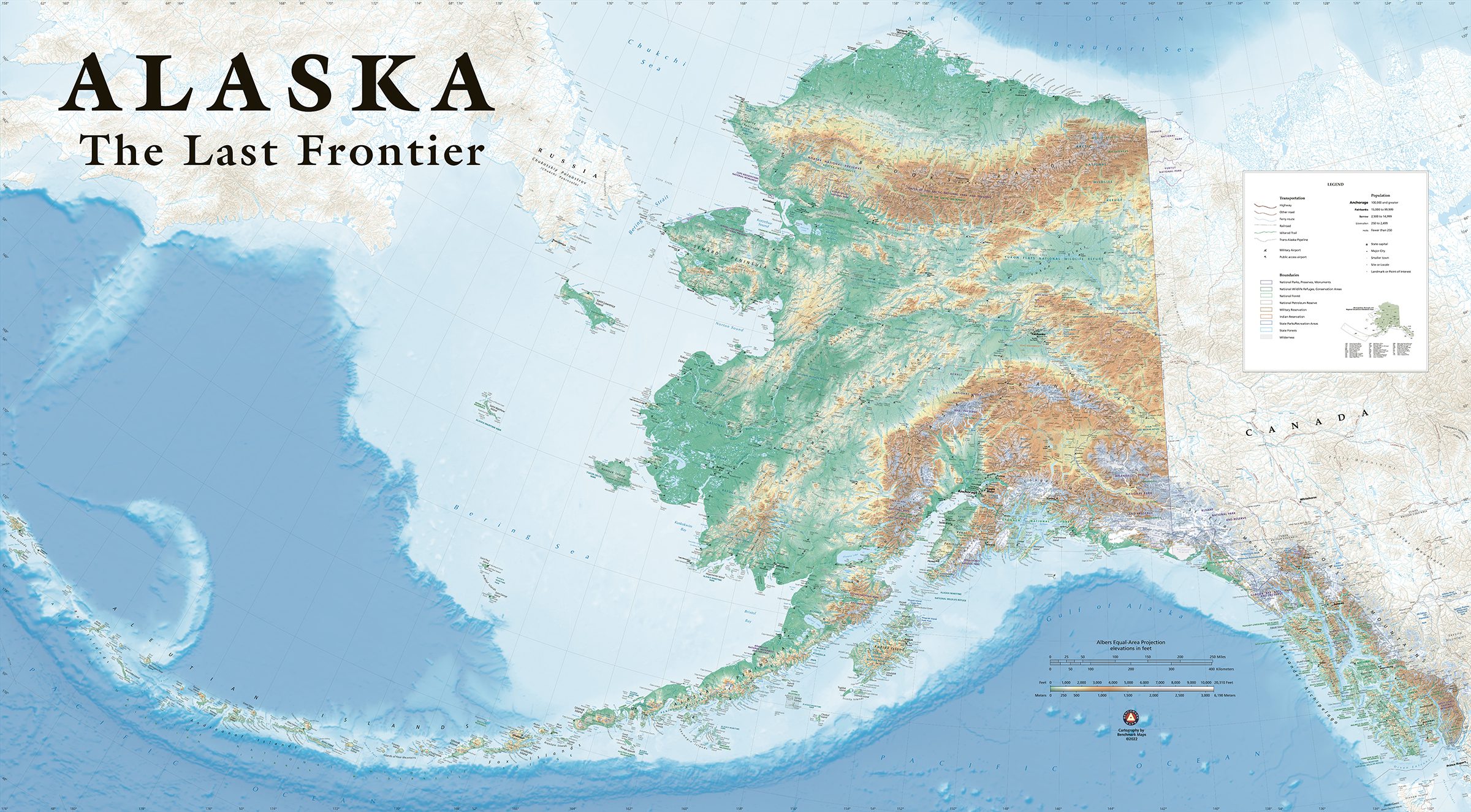 Wall art of Alaska The Last Frontier